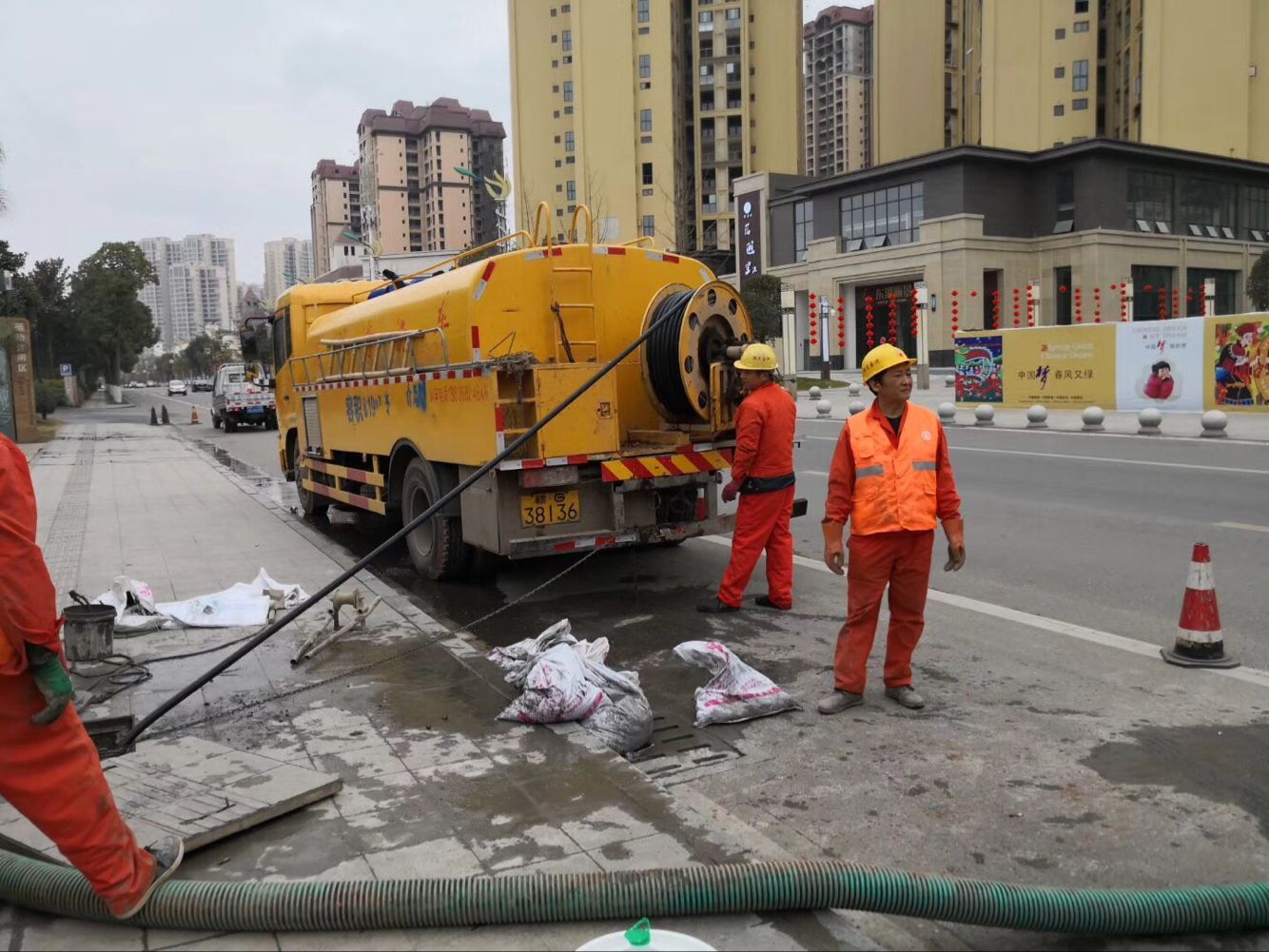 岚山排污管道清淤-管道清洗